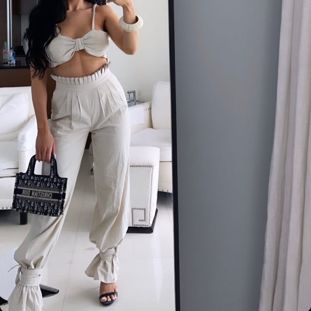 Linen pant set